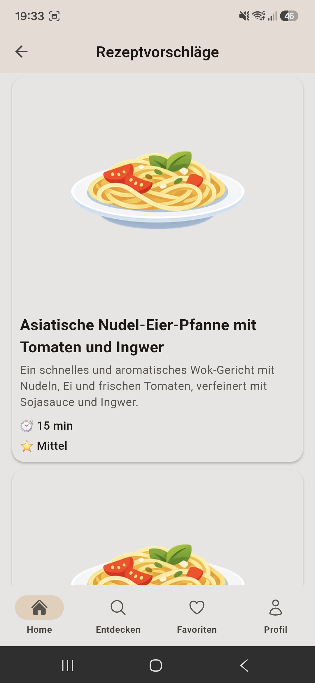 CookGen KI-generierte Rezeptvorschlaege